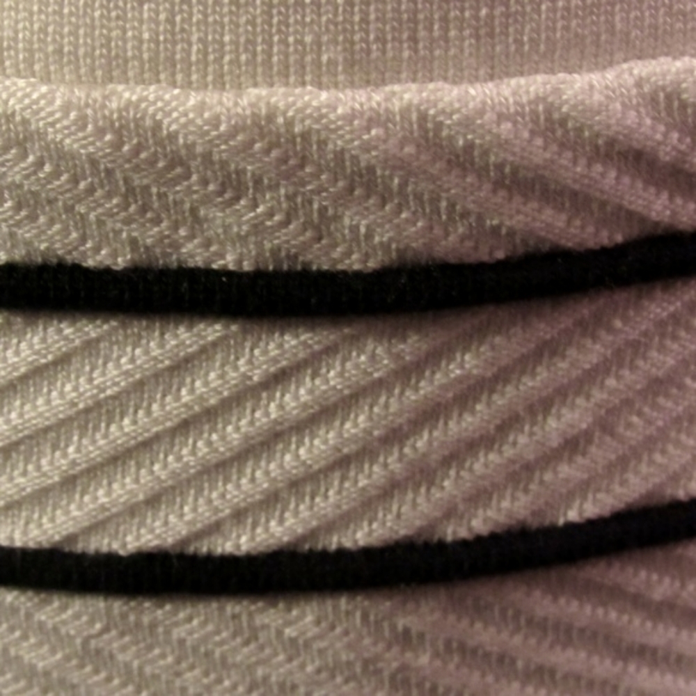 ❣️ Sexy Bodycon Cream-Black Stripe Texture Pencil Skirt - MJ - Picture 5 of 8